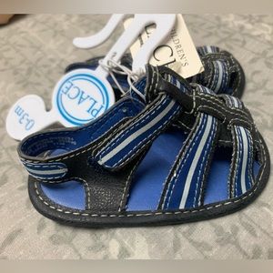 Baby infant 0-3 month blue sandals. NEW.